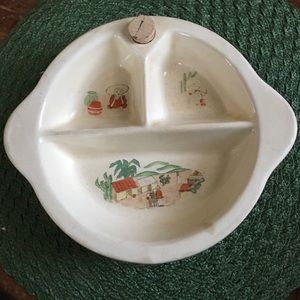 Vintage Excello Child’s warming plate